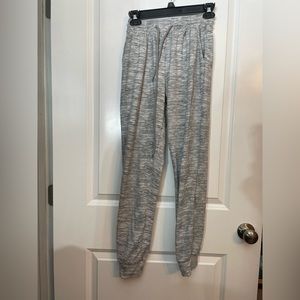 Gray and White Sweatpants